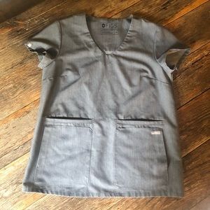 Figs Cusco scrub top, XS, graphite
